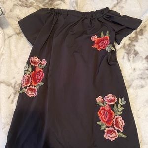 Off the shoulder floral dress